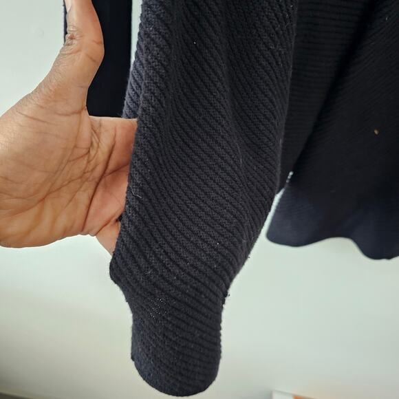 ETCETERA Black Open Front Cardigan Size M - Picture 3 of 5